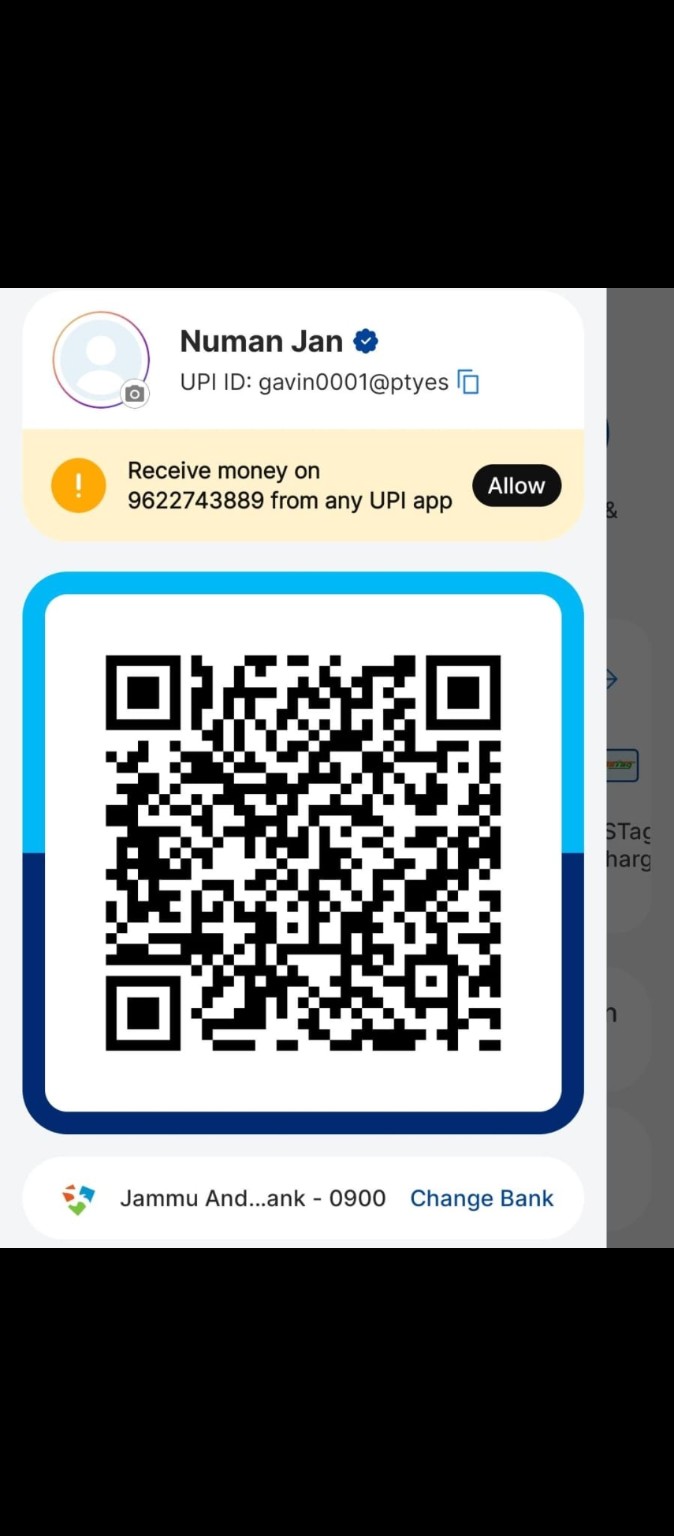 UPI payment QR code